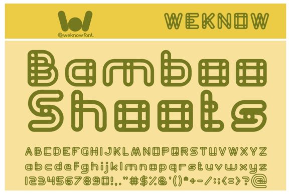 Bamboo Shoots: A Modern Display Font for Bold Branding and Creative Projects
