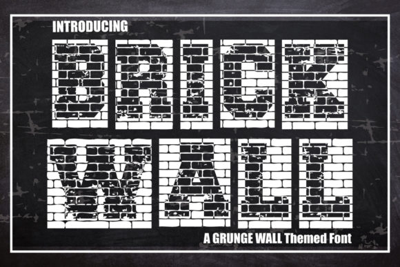Brick Wall: A Bold Typeface for High-Impact Design