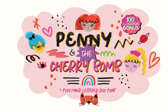Bringing Authentic Hand-Drawn Charm to Your Designs with Penny the Cherry Bomb