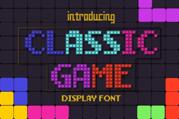 Classic Game: A Retro Display Font for Modern Creators