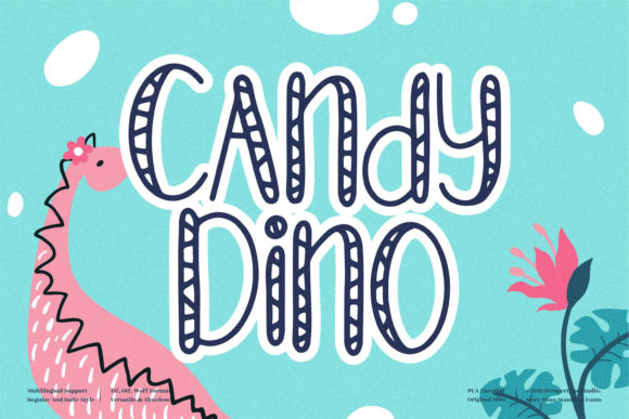 Discovering the Charm of Candy Dino: A Friendly Display Font for Creative Projects