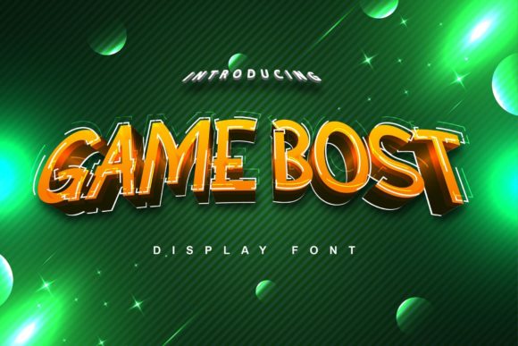 Game Bost: The Friendly Display Font That Makes Your Designs Pop