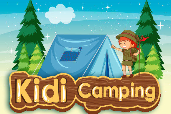 Kidi Camping: The Bubbly Font for Creative Projects