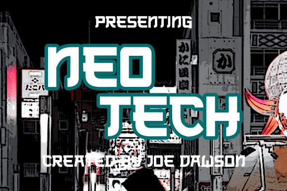 Neo Tech: Evaluating a Modern Asian-Inspired Display Font for Your Design Projects