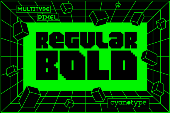 Reclaiming Digital Nostalgia with MultiType Pixel Bold