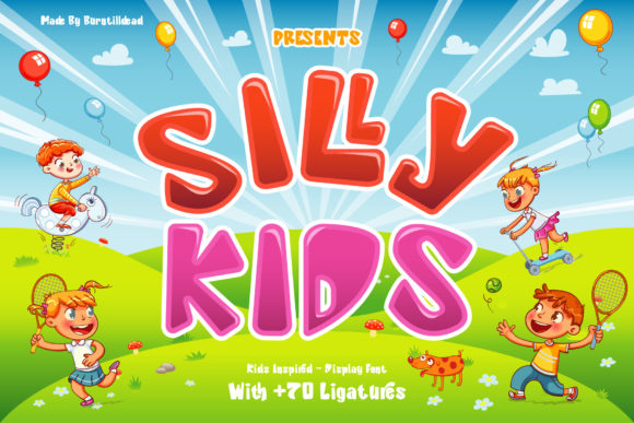 Silly Kids: The Playful Display Font for Creative Projects